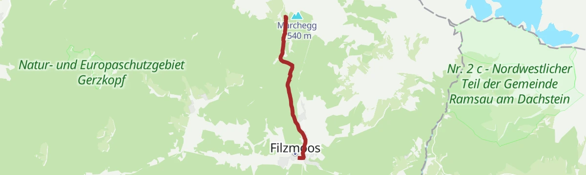 Route map: Kirchgasshütte-Aualm